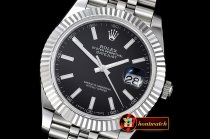 Rolex Datejust II DJ2 41mm Jub Flt SS/SS Black Stick BP Asia 323