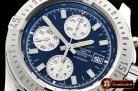 Breitling Colt 44mm Chronograph Automatic SS/RU Blue/Stk A7750