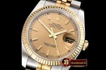 Rolex Datejust Man DJ 36mm Jub Flt 904L YG/SS Gold ARF A3135 Mod