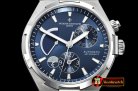 Vach. Constantine Overseas Dual Time Power Reserve SS/RU Blue TWA A1222