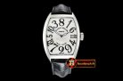 Franck Muller Crazy Hours Curvex Mens SS/LE White/Black Asia 21J Mod