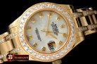 ROLMP023B - Diam Bez RG MOP Wht/Diam Asian 2813