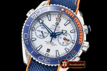 Omega P-Ocean Chrono Blue M.P Edn SS/NY Wht JHF A7750 Mod9900