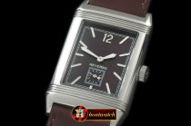 JL079E - Reverso Classique SS/LE Brown Num/Stk Jap Qtz