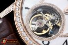 JL090 - Rendez-Vous Tourbillon RG Diamonds Paved Bezel White MOP