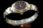 RMDJ203D - SS/YG Oyster Purple Roman Asia 2836