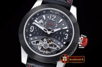 JAEGER LE COULTRE AMVOX3 Tourbillon GMT SS/LE Black/Red Asia 23J