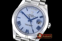 RDD0197B - DayDate 228206 SS/SS Blue Roman Smooth BP Swiss 2836