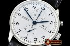 IWC Portuguese Chrono "150 Years" SS/LE Wht/Blu YLF A7750