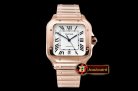 Cartier Santos De Cartier 2018 Mens XL RG/RG Wht BVF MY9015