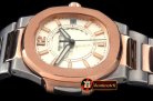 PP0178C - Nautilus 7010 Midsize 32mm TT RG White - Swiss Qtz