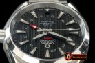 OMG0419A - Aqua Terra GMT SS/SS Black Miyota 8205