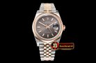Rolex DateJust 36mm Jub Dome RG/SS Grey/Stk BP A2813