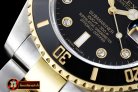 Rolex Submariner 116613 Diam YG/SS Blk BP V2 SP Asia 3135