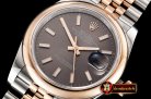 Rolex DateJust 36mm Jub Dome RG/SS Grey/Stk BP A2813