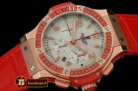 HUB0322A - Big Bang Pearl RG/Sq Red Ruby White A-7750