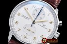 IWC Portuguese Chrono Diam SS/LE Wht/Gold ZF A79350 Mod