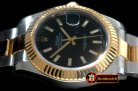 RDJ0255A - SS/YG TT Black Swiss Eta 2836/3135
