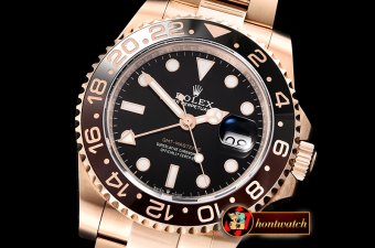 Rolex GMT Master II 126715CHNR RG/RG Blk BP Asia 3186 CHS