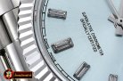 Rolex DayDate 228206 Flt SS/SS Ice Blue Diam BP A3255 Mod