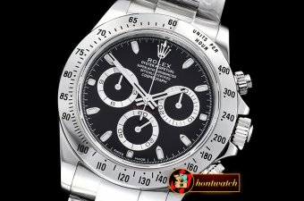 Rolex Daytona 116520 SS/SS Black Sticks ARF Asia 4130 Mod
