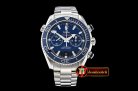 Replica Omega Planet Ocean 45mm Chrono TI/TI Blue BP A7750 Mod93