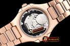 Patek Philippe Nautilus 7010 Ladies RG/RG Diams White - Swiss Qt