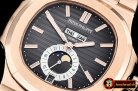 Patek Philippe Nautilus GMT MoonPhase RG/RG Grey Asia 23J Calend