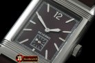 JL079E - Reverso Classique SS/LE Brown Num/Stk Jap Qtz