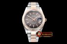 Rolex Datejust DJ2 41mm Oyt Flt RG/SS Grey/Stk BP Asia 2813