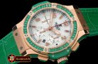 HUB0322G - Big Bang Pearl RG/Sq Green Ruby White A-7750