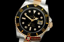 Replica Rolex 116613 Black TT Sub A-2836