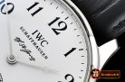 IWC FA Jones Ltd Ed SS/LE Wht/Blk Num Asia 6498