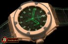 HUB0320B - King Power Green PVD/LE Black A-7750