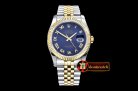 Rolex Datejust DJ 36mm Jub Flt YG/SS Blue Rmn BP A3135 Mod