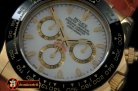 Replica Rolex Daytona 116528 YG/LE Wht Stk A-7750 Sec@6