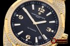 VACH. CONSTANTINE Overseas Ref.47074 Diams YG/YG Black MY8215 Mo