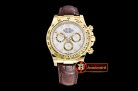 Replica Rolex Daytona 18K YG Wrp YG/LE Wht Stk BP A7750 Mod4130