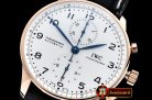 IWC Portuguese Chrono "150 Years" RG/LE Wht/Blu YLF A7750