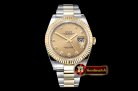 Rolex DJ2 41mm Oyst Flt 904L YG/SS Gold/Diam ARF Asia 2824