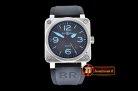 Replica BELL & ROSS BR03-92 SS/RU Black/Blue Miyota 9015