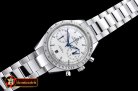 Omega Speedmaster Chronograph SS/SS Wht JHF A7750 Mod 9300