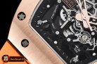 Richard Mille RM035-02 Americas RG/RU Org Skele Blk KVF MY8215 Mod