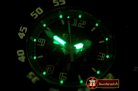 RM075B - PVD Black/RU Black/Green Asian 7751 Decorated