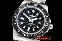 Breitling SuperOcean 44 Stainless SS/RU Black/Stk GF Asia 2824