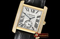 Cartier Tank MC 1904 Diam YG/LE White KSF Asia 23J Mod