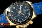Replica Rolex Daytona 116528 YG/LE Blue Num A-7750 Sec@6