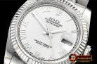 Rolex Datejust Man DJ 36mm Oyst Fluted SS/SS Wht Roman ARF A3135