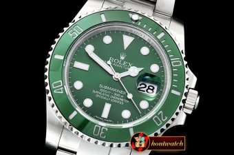 Rolex Submariner 116610LV 904L SS/SS Green GMF SA3135