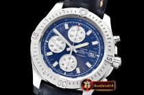 Breitling Colt 44mm Chronograph Automatic SS/LE Blue/Stk A7750